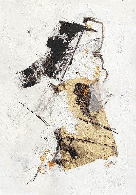 30x42, mixed media auf steinpapier